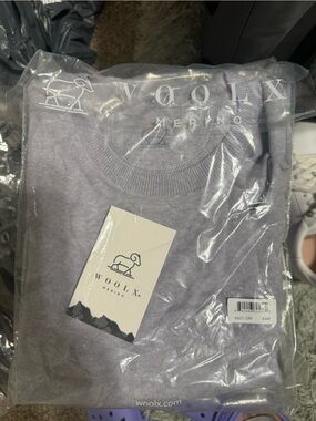 Woolx Merino Sweater in Light Lavender